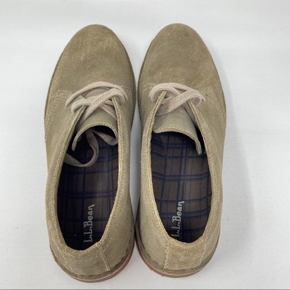 L.L. Bean Suede Oxford Shoes Tan main image 6